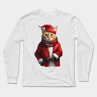 Santa claws cat Long Sleeve T-Shirt